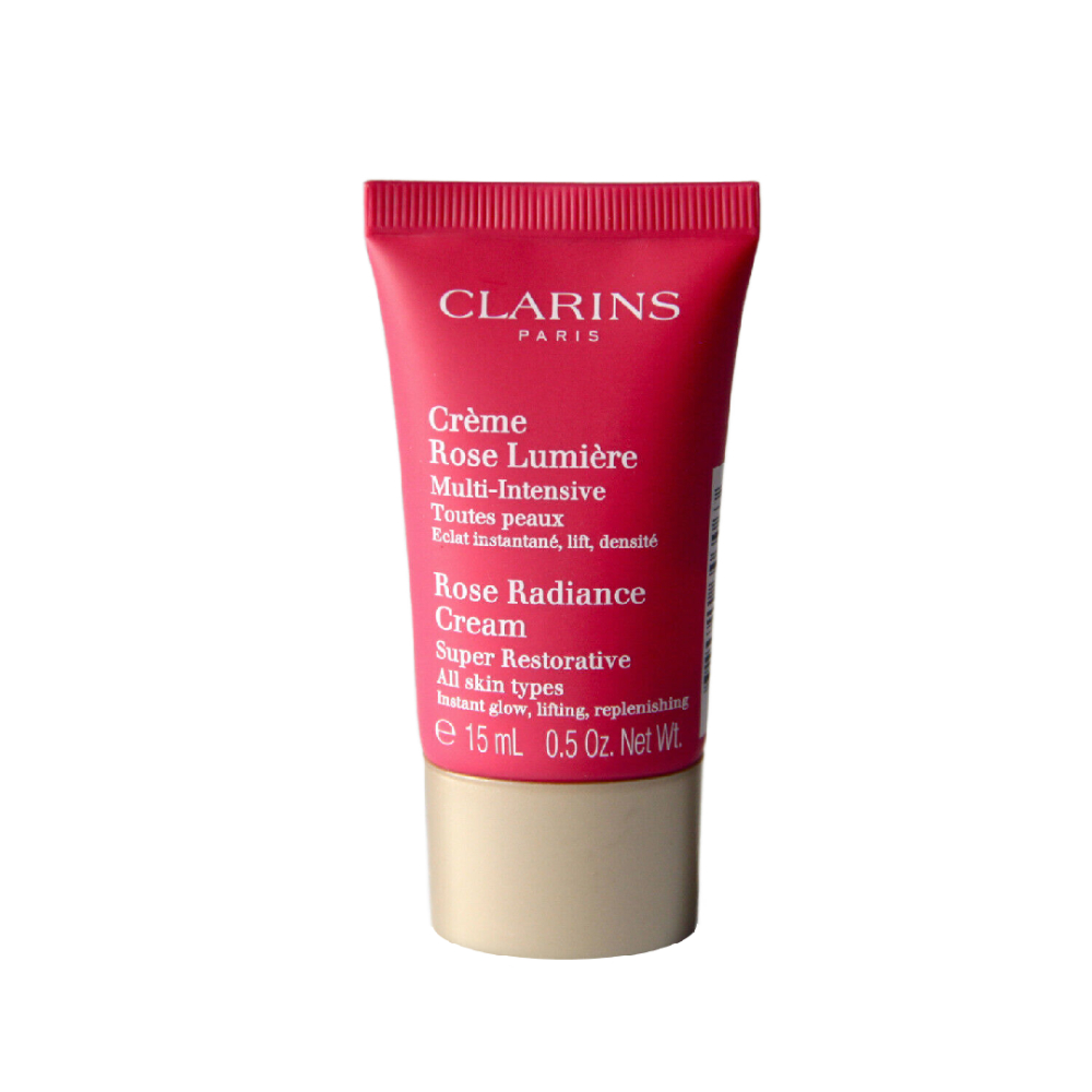 کرم جوان کننده کلارنس مدل super restorative rose radiance حجم 15 میلی لیتر