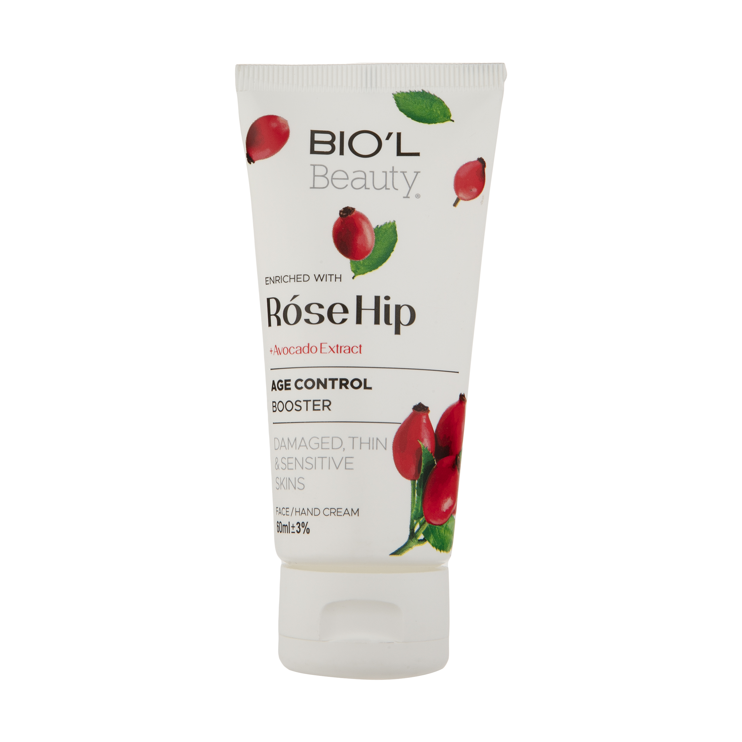 کرم دست و صورت بیول مدل rose hip حجم 60 میلی لیتر
