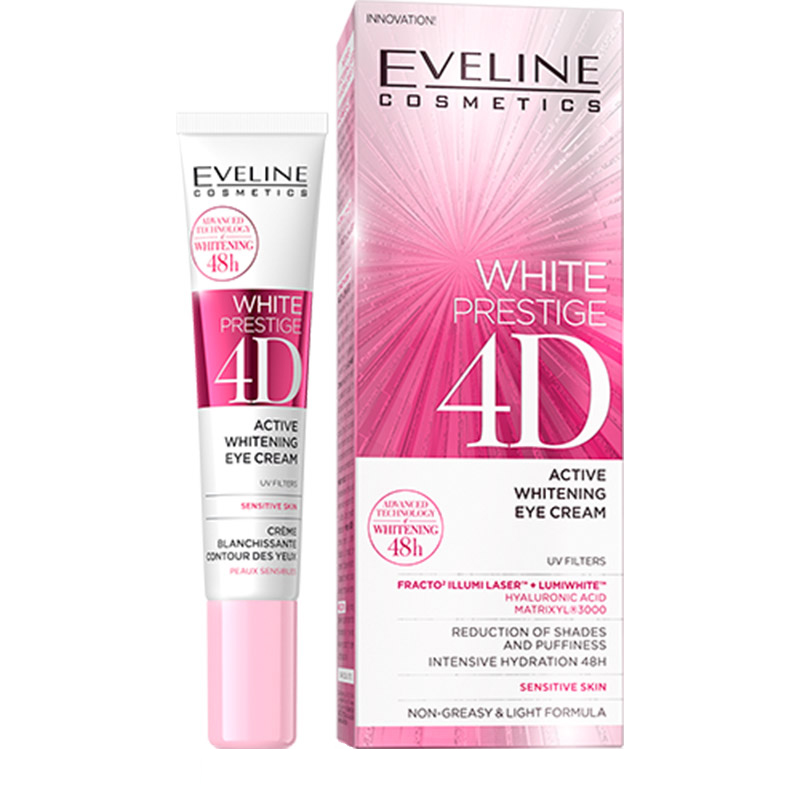 کرم دور چشم اولاین مدل 4d white حجم 20 میلی لیتر