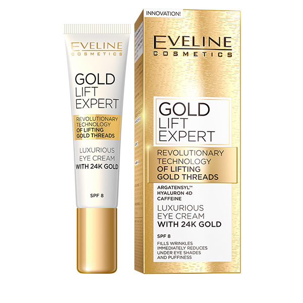 کرم دور چشم اولاین مدل gold lift expert حجم 15 میلی لیتر