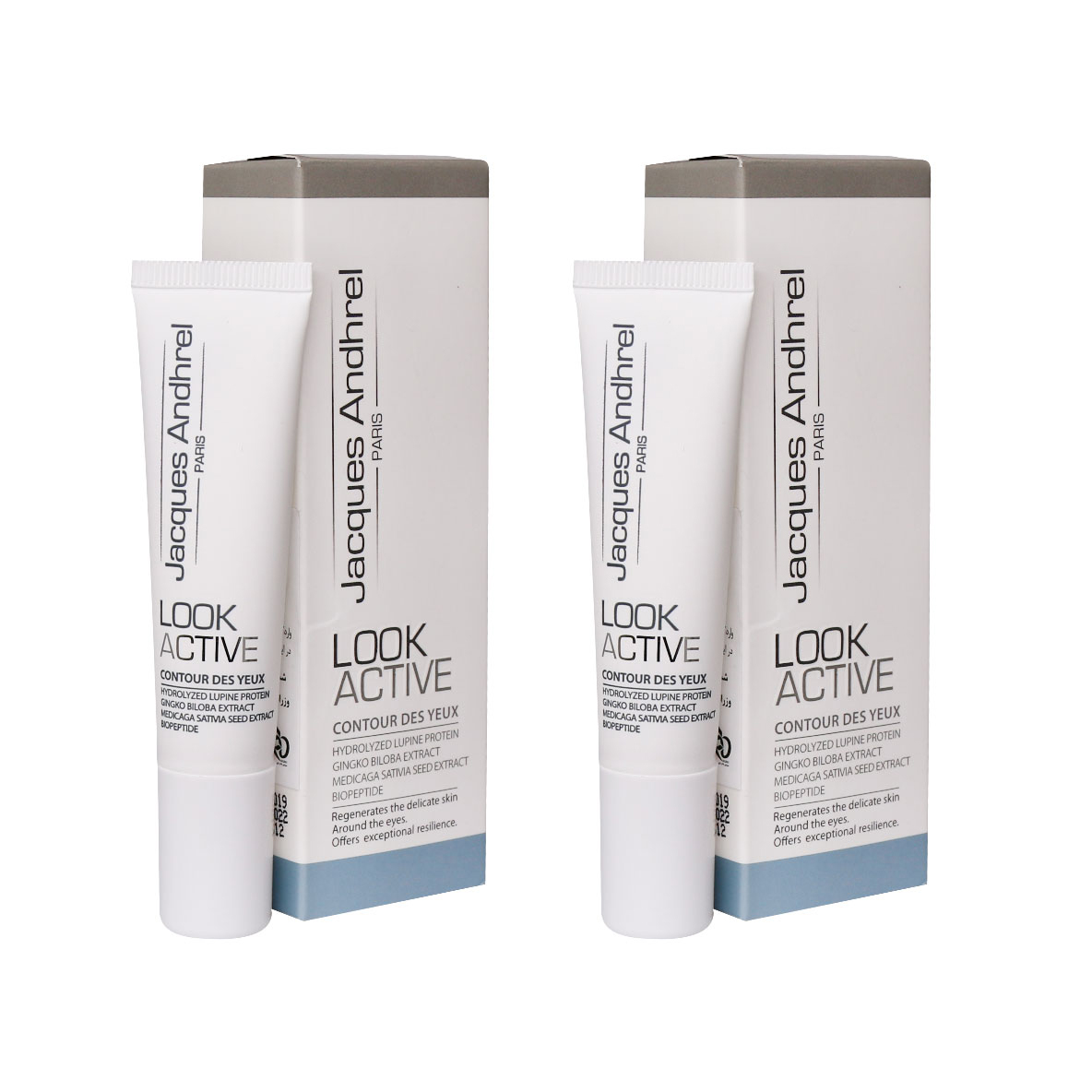 کرم دور چشم ژاک آندرل پاریس مدل look active حجم 15 میلی لیتر مجموعه 2 عددی