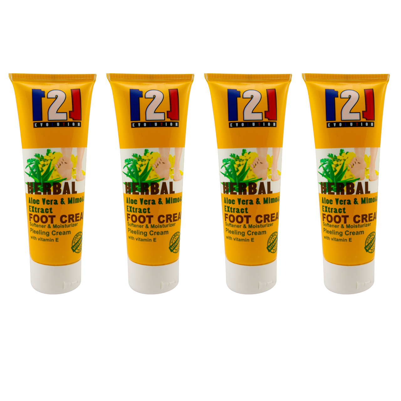 کرم رفع ترک پا 121 مدل aloe vera حجم 75 میلی لیتر مجموعه 4 عددی