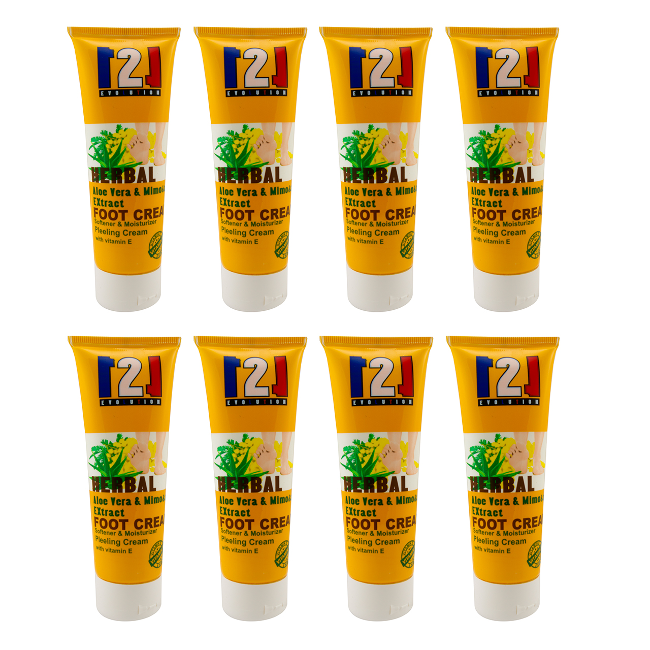 کرم رفع ترک پا 121 مدل aloe vera حجم 75 میلی لیتر مجموعه 8 عددی