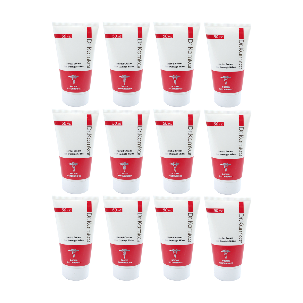 کرم زخم بستر دکتر کامکار مدل herbal cream حجم 50 میلی لیتر مجموعه 12 عددی