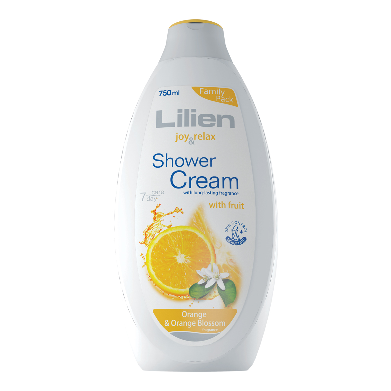 کرم شستشوی بدن لیلین مدل orange  orange blossom حجم 750 میلی لیتر