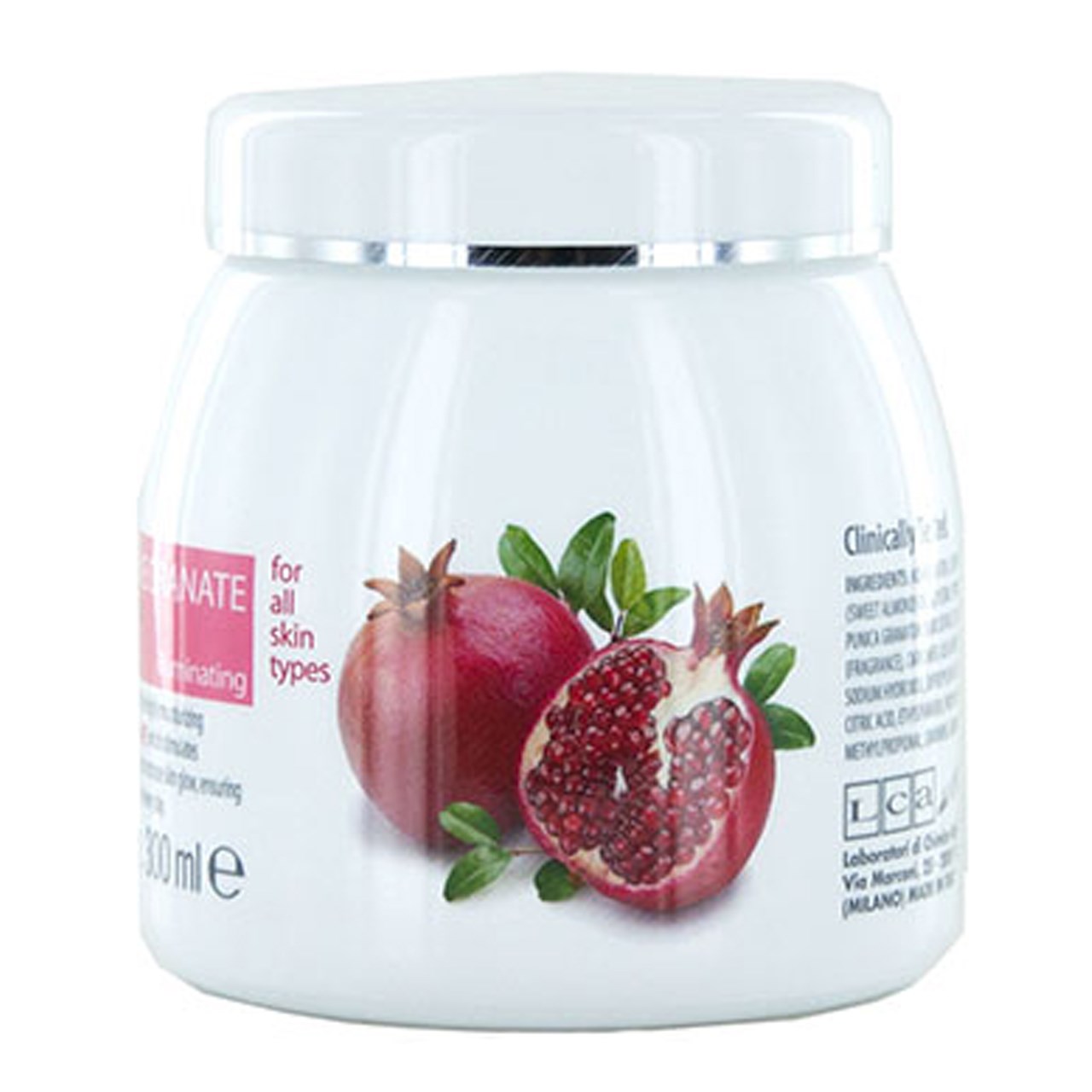 کرم صورت آبرسان و شفاف کننده کلیون مدل pomegranate juice face cream حجم 300میلی لیتر