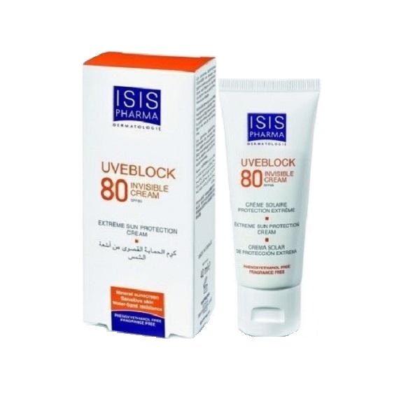کرم ضد آفتاب آیسیس فارما مدل uveblock حجم 40 میلی لیتر