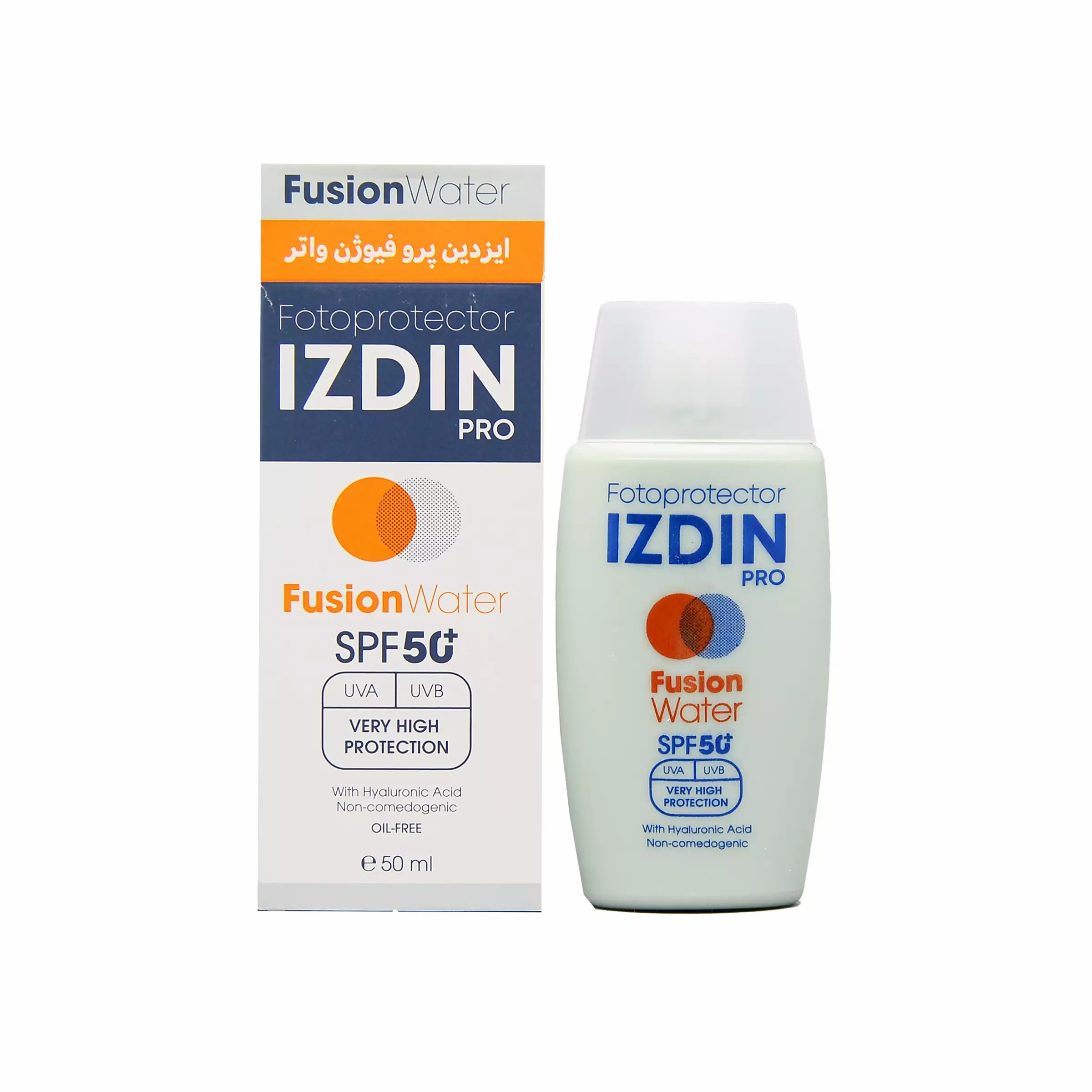 کرم ضد آفتاب ایزدین پرو مدل fusion water حجم 50 میلی لیتر