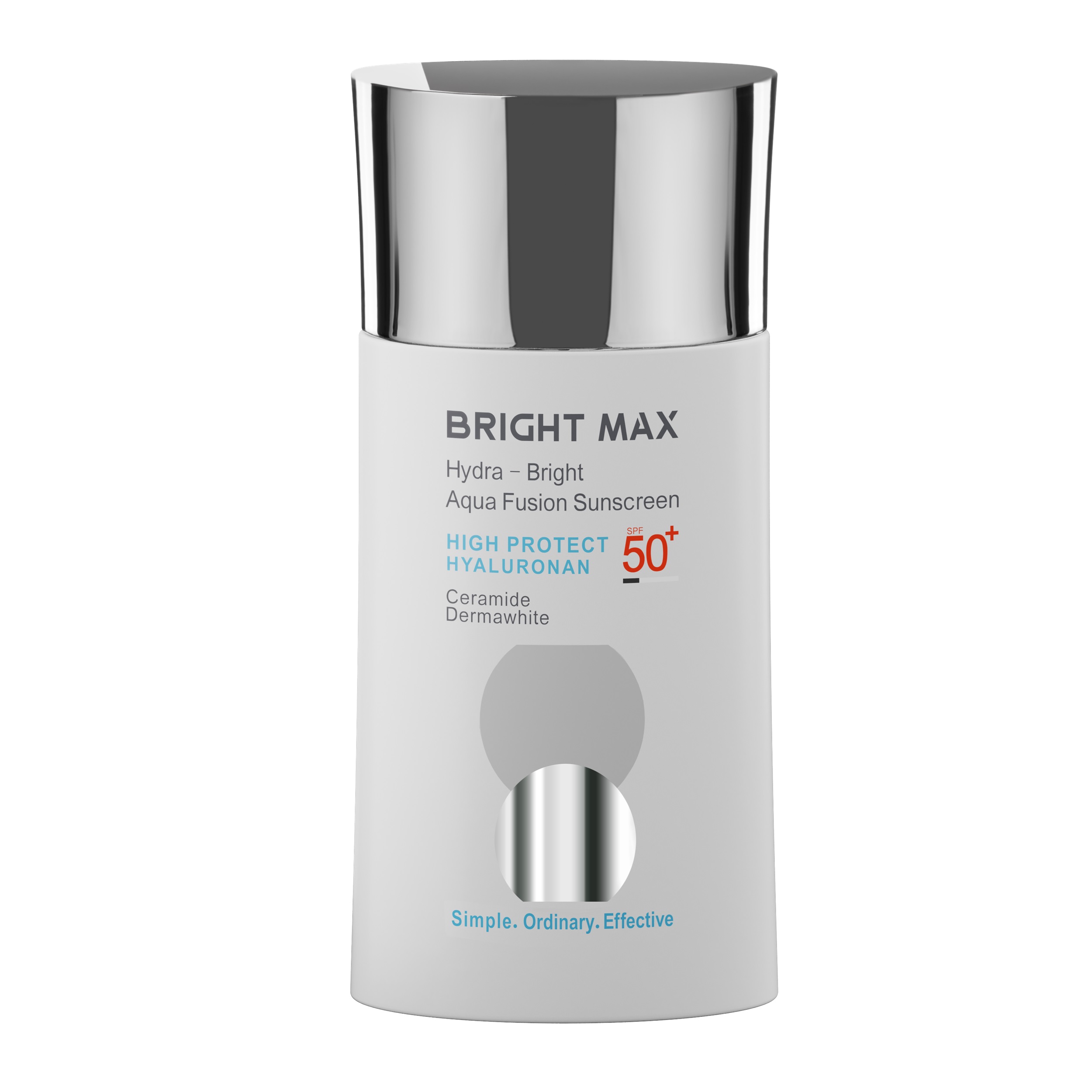 کرم ضد آفتاب بدون رنگ برایت مکس spf 50 مدل آکوا فیوژن ‌مناسب انواع پوست حجم 50 میلی‌لیتر