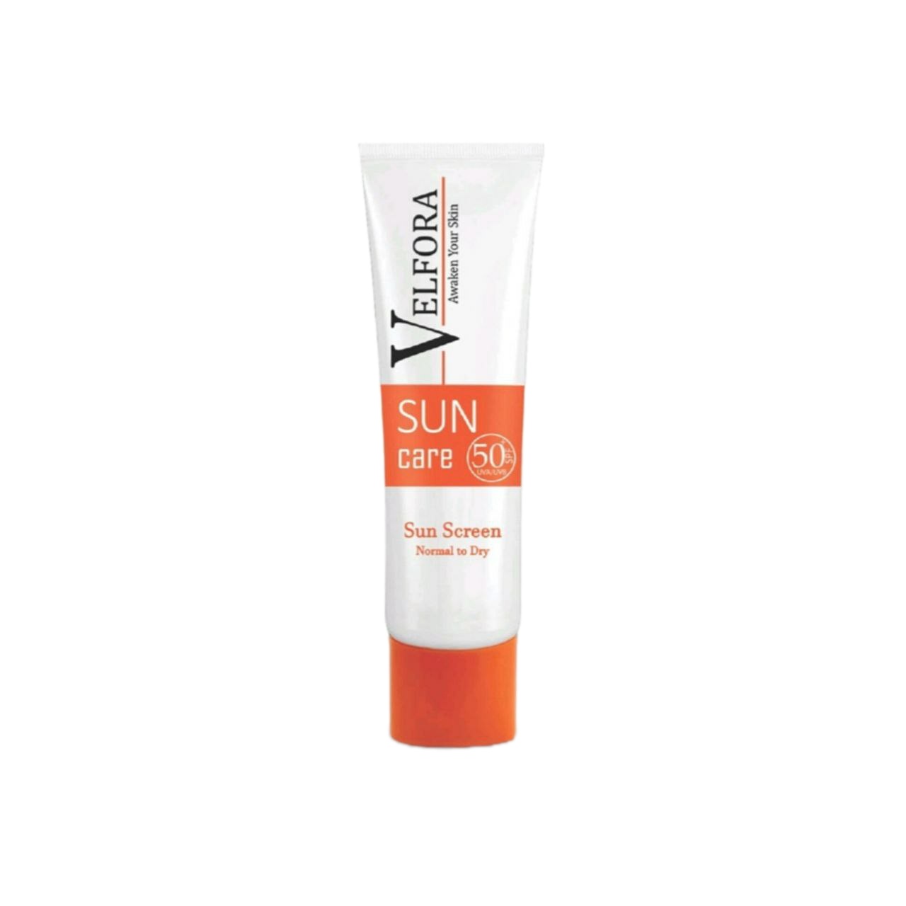 کرم ضد آفتاب بدون رنگ ولفرا spf50 مدل 01 مناسب پوست های خشک و حساس حجم 40 میلی لیتر
