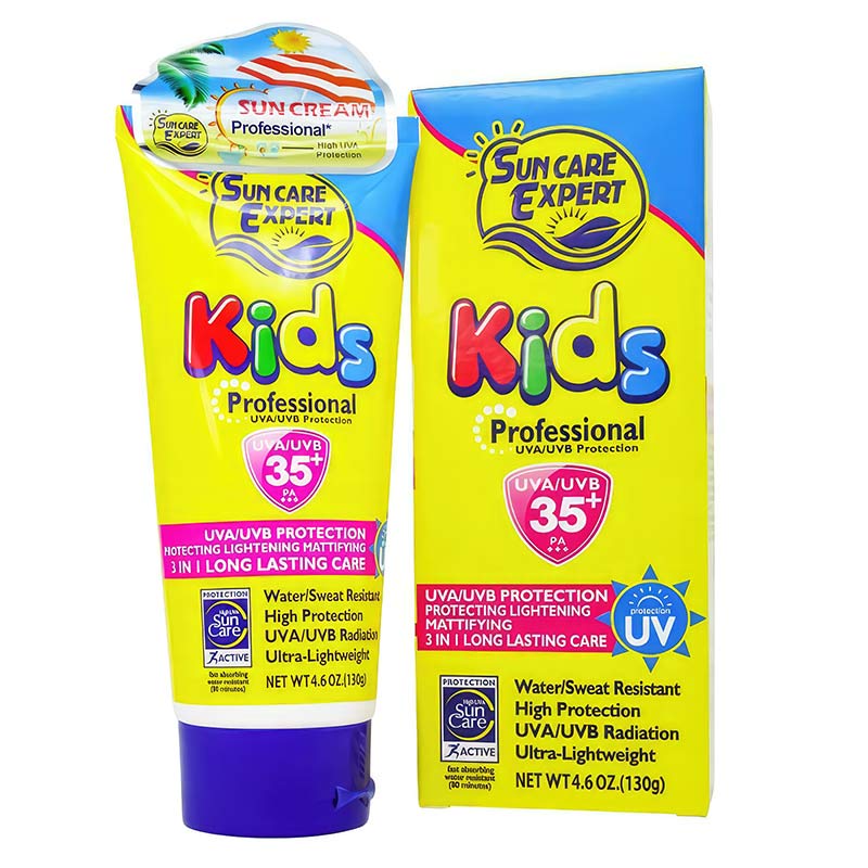 کرم ضد آفتاب بدون رنگ وکالی spf 35 مدل professional مناسب برای انواع پوست حجم 130 میلی‌لیتر