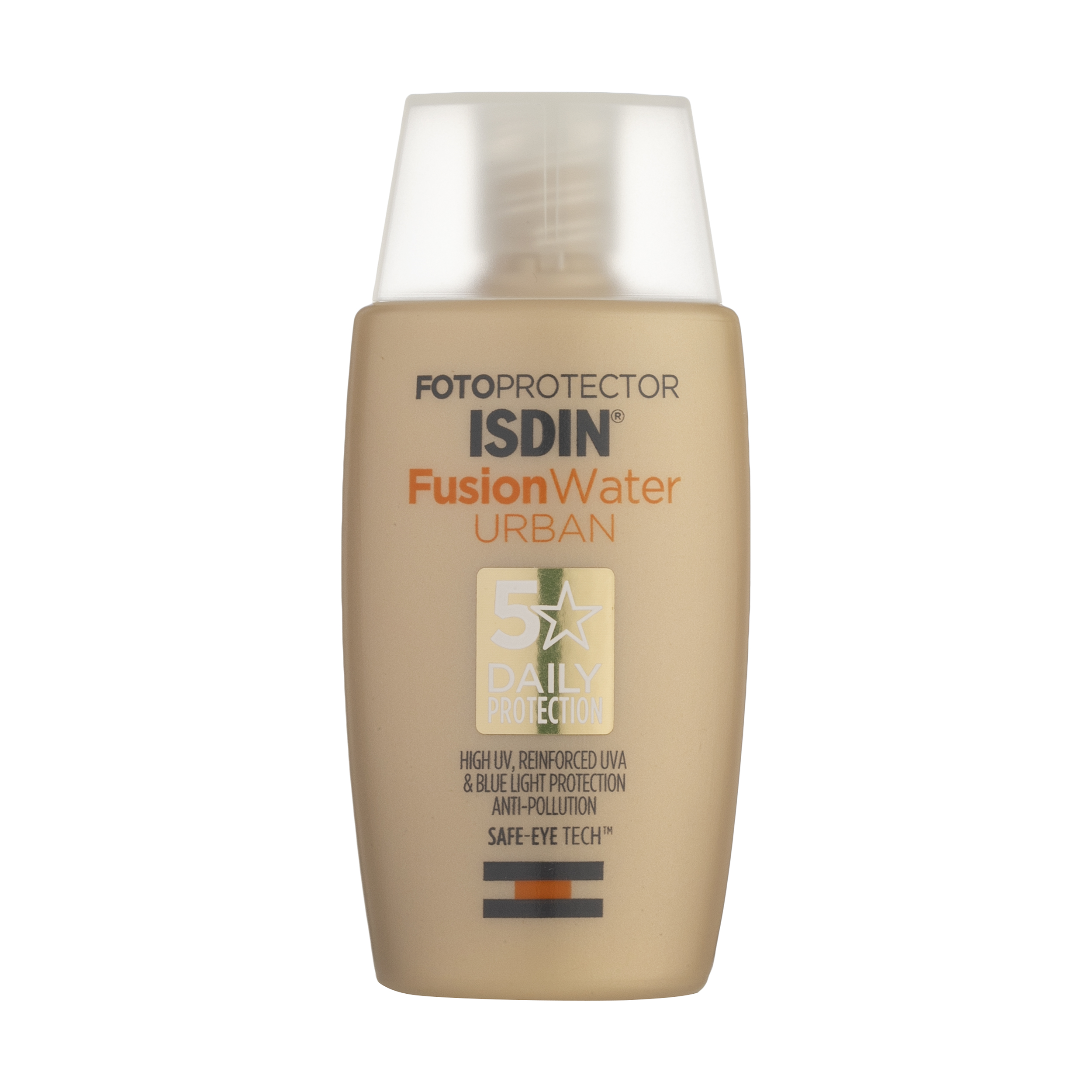 کرم ضد آفتاب بی رنگ ایزدین spf30 مدل fusion water urban مناسب انوع پوست حجم 50 میلی لیتر