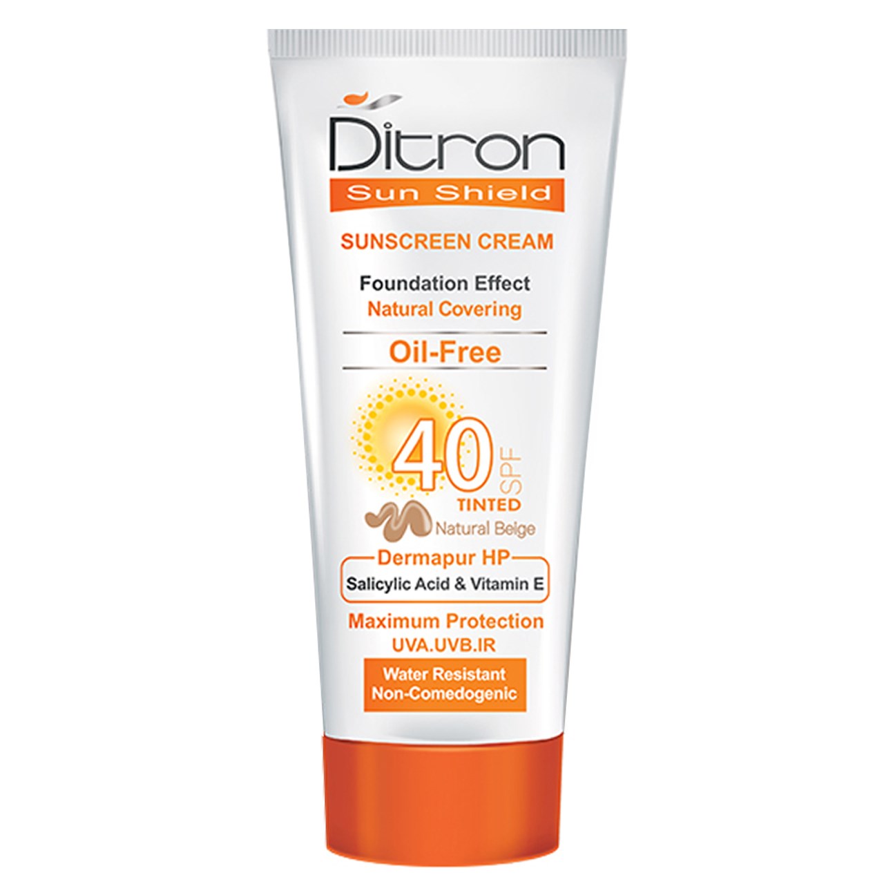 کرم ضد آفتاب دیترون مدل natural beige spf40 حجم 40 میلی لیتر