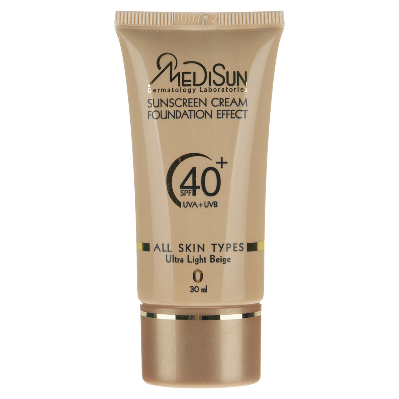 کرم ضد آفتاب رنگی مدیسان مدل ultra light beige spf 40 مناسب انواع پوست حجم 30 میلی لیتر