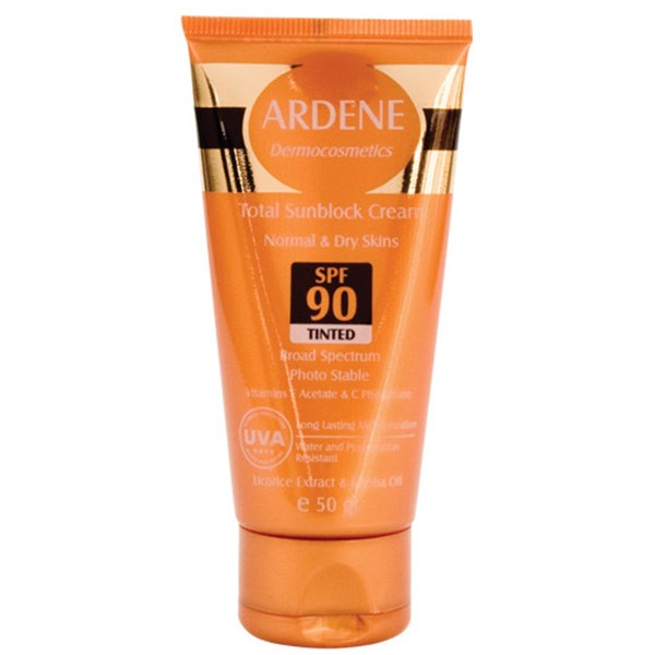 کرم ضد آفتاب رنگی آردن spf90
