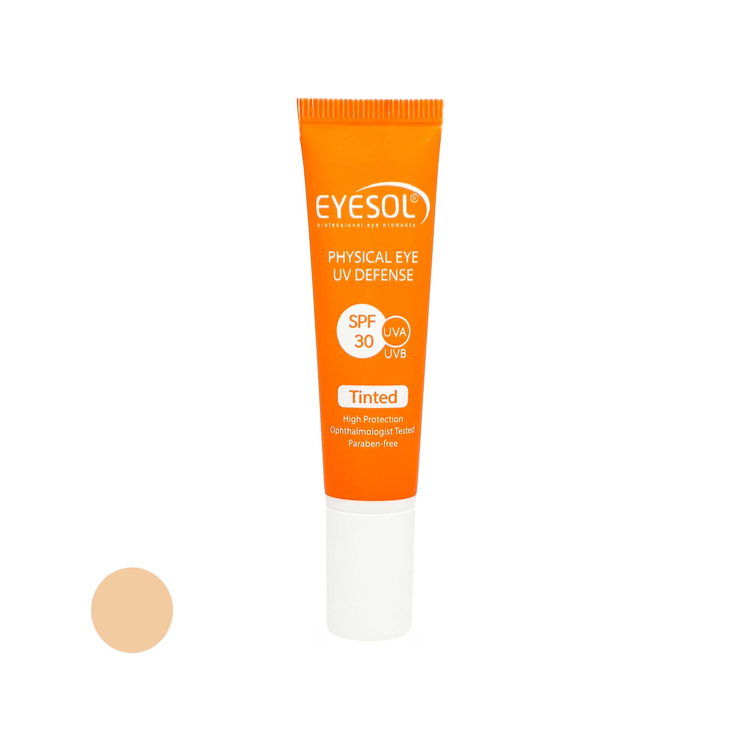 کرم ضد آفتاب رنگی آیسول spf30 مدل teye مخصوص دور چشم حجم 15 میلی لیتر