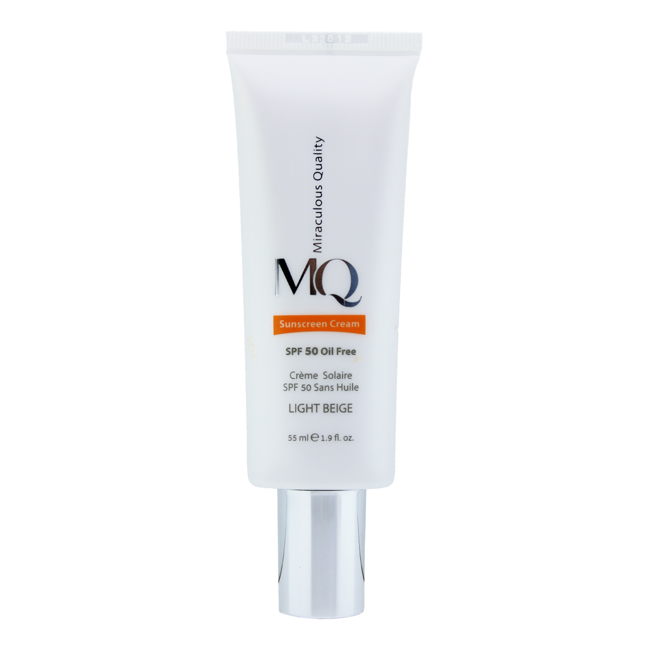کرم ضد آفتاب رنگی ام کیو spf50 مدل light beige مناسب پوست های چرب حجم 55 میلی لیتر
