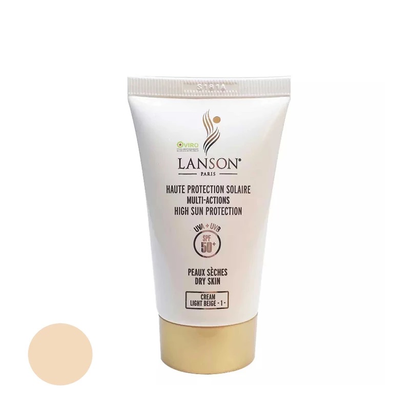 کرم ضد آفتاب رنگی لانسون spf 50 مدل مولتی اکشن شماره 1 ‌مناسب پوست‌های خشک حجم 40 میلی‌لیتر