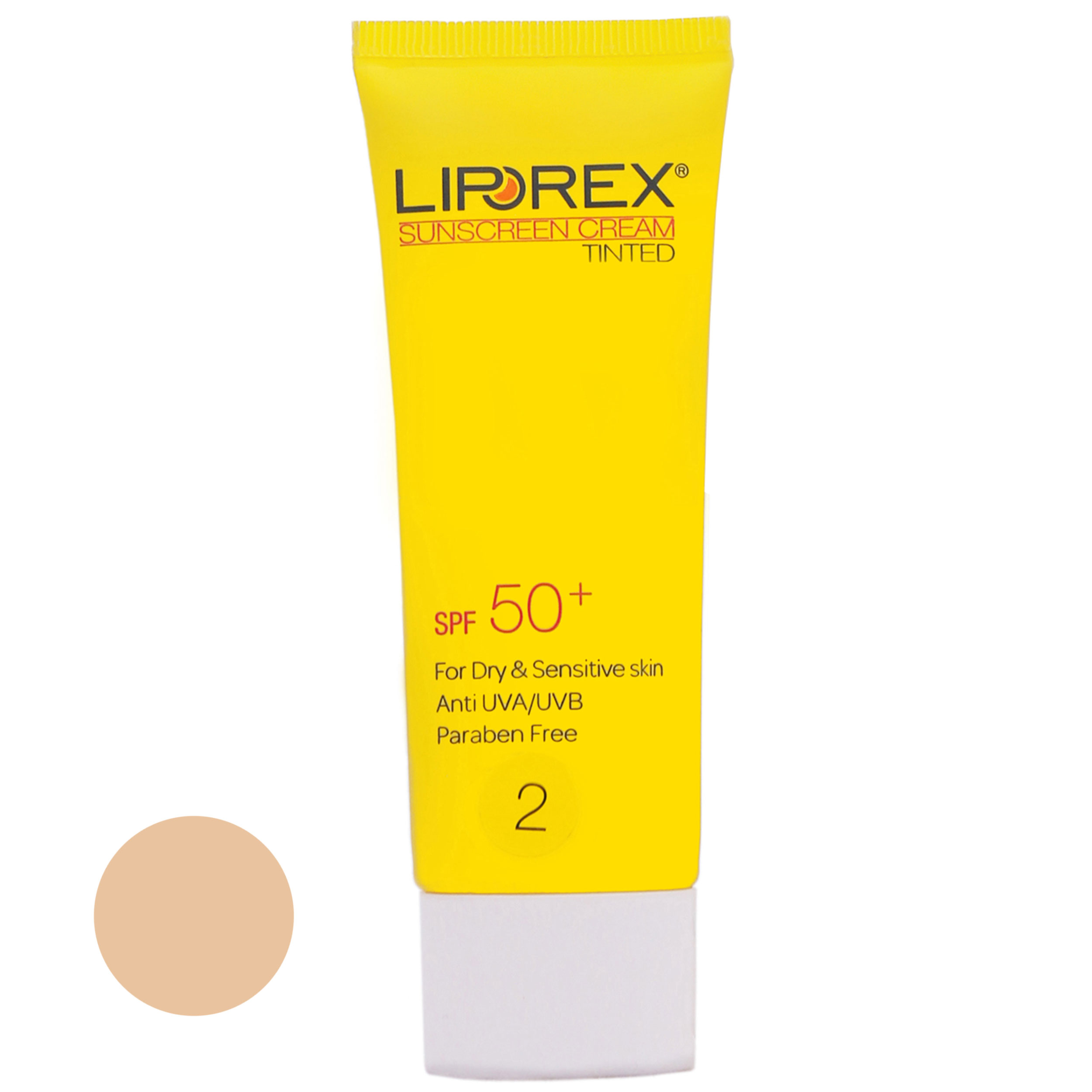 کرم ضد آفتاب رنگی لیپورکس spf50 مدل sp.ds.02 مناسب پوست های حساس حجم 40 میلی لیتر