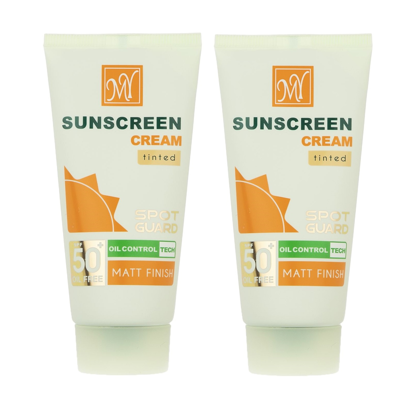 کرم ضد آفتاب رنگی مای spf50 مدل spot guard مناسب برای پوست مختلط و چرب حجم 50 میلی لیتر مجموعه 2 عددی