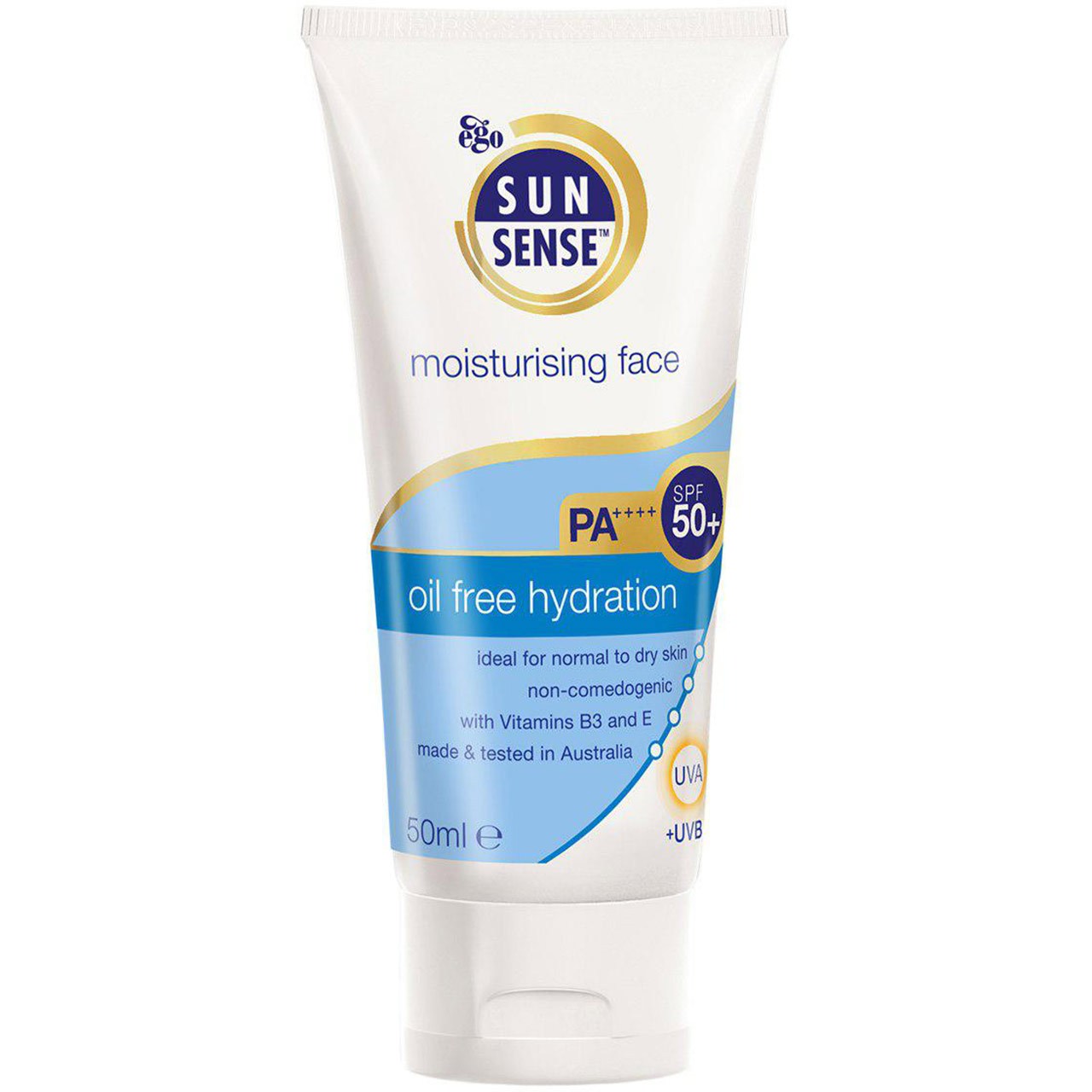 کرم ضد آفتاب سان سنس مدل moisturising face spf50 حجم 50 میلی لیتر