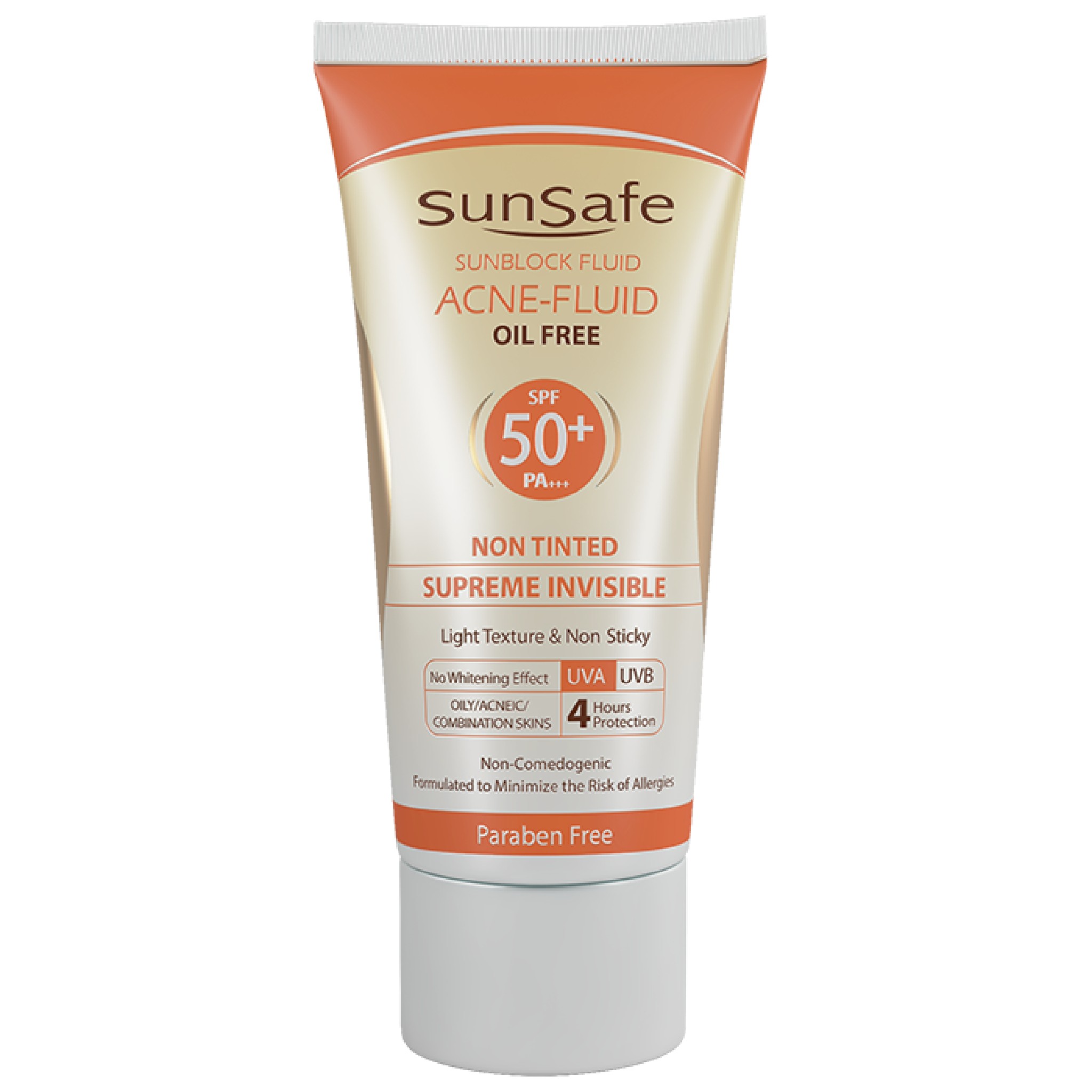 کرم ضد آفتاب سان سیف سری acne fluid مدل supreme invisible حجم ۵۰ میلی لیتر