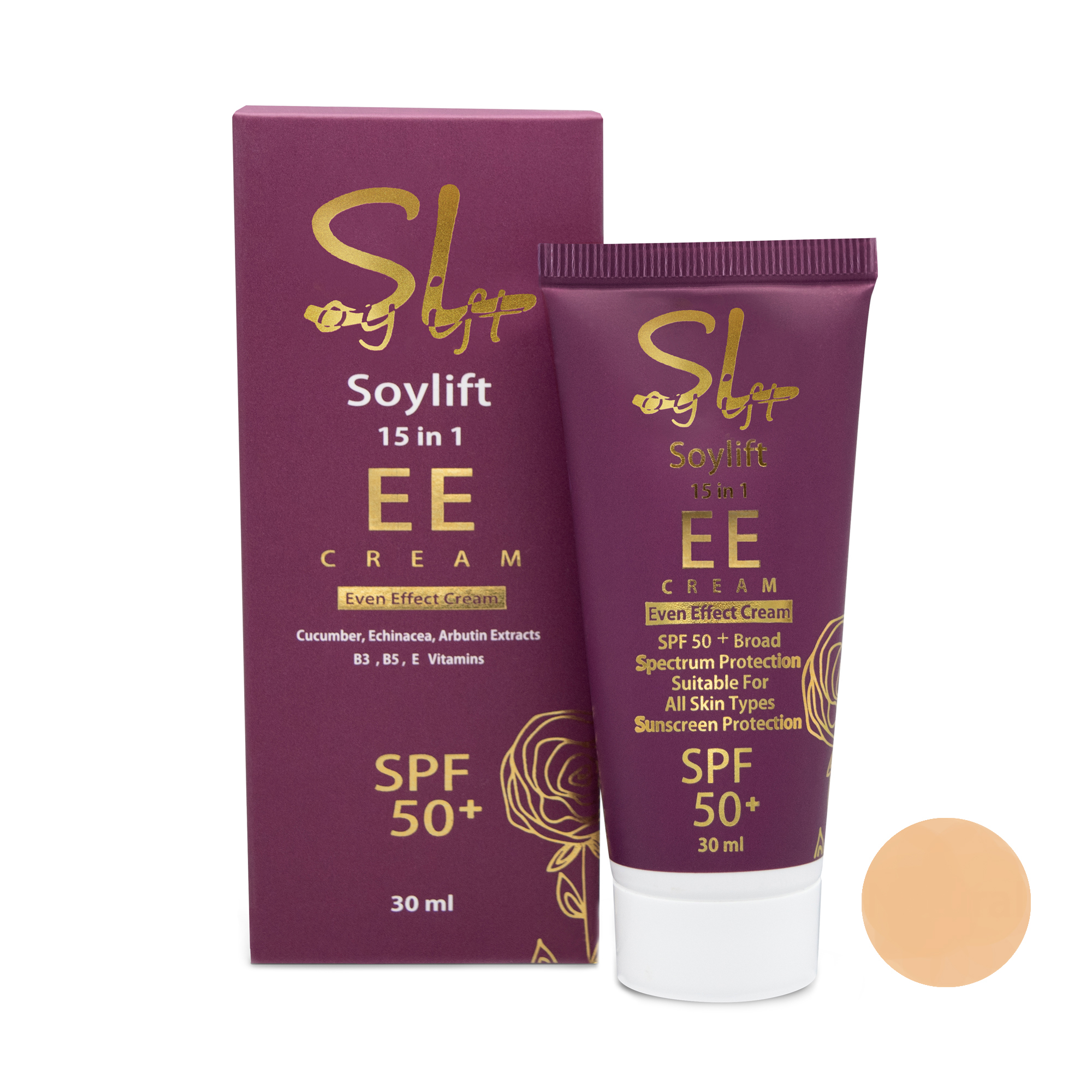 کرم ضد آفتاب سویلیفت مدل even effect natural حجم 30 میلی لیتر