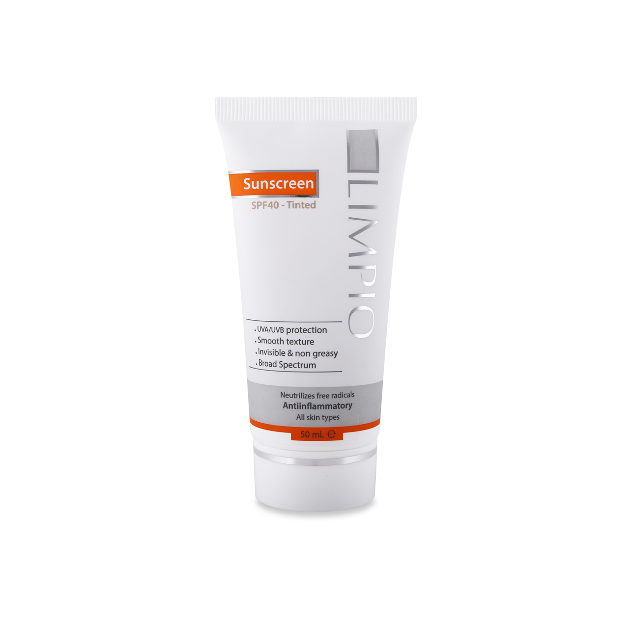 کرم ضد آفتاب لیمپیو مدل tinted spf40 کد li0065 حجم 50 میلی لیتر