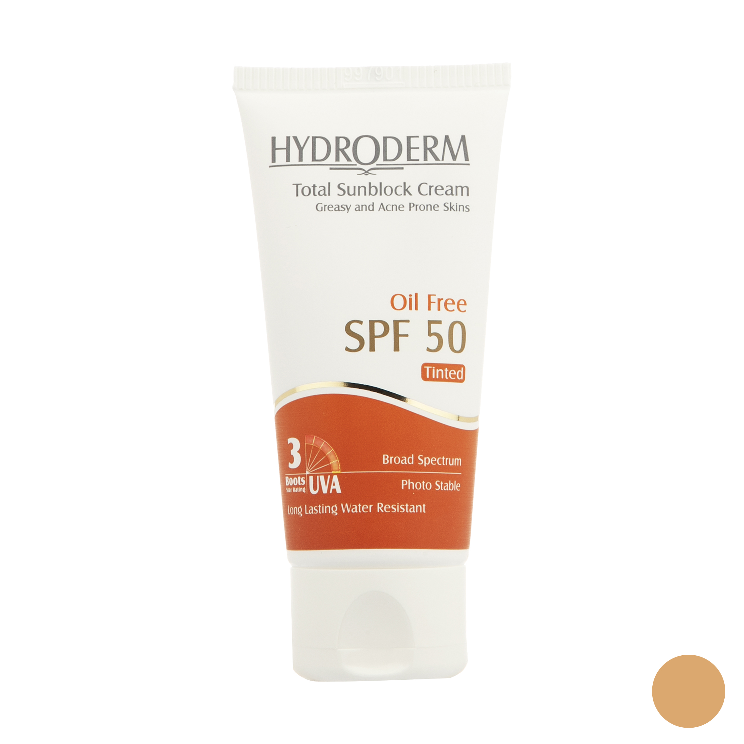کرم ضد آفتاب هیدرودرم مدل medium beige spf50 حجم 50 میلی لیتر
