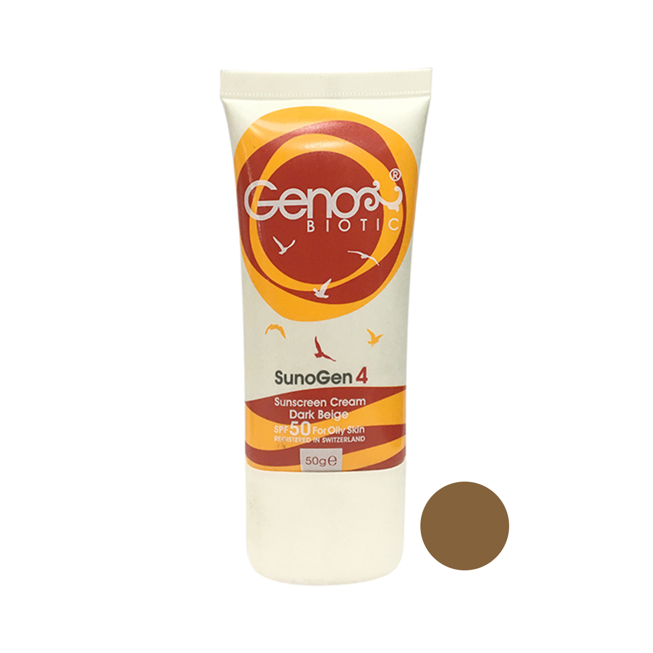 کرم ضد آفتاب ژنوبایوتیک مدل sunogen4 حجم 50 میلی لیتر