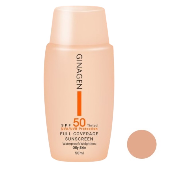 کرم ضد آفتاب ژیناژن مدل spf50 02 مناسب پوست های چرب حجم 50 میلی لیتر