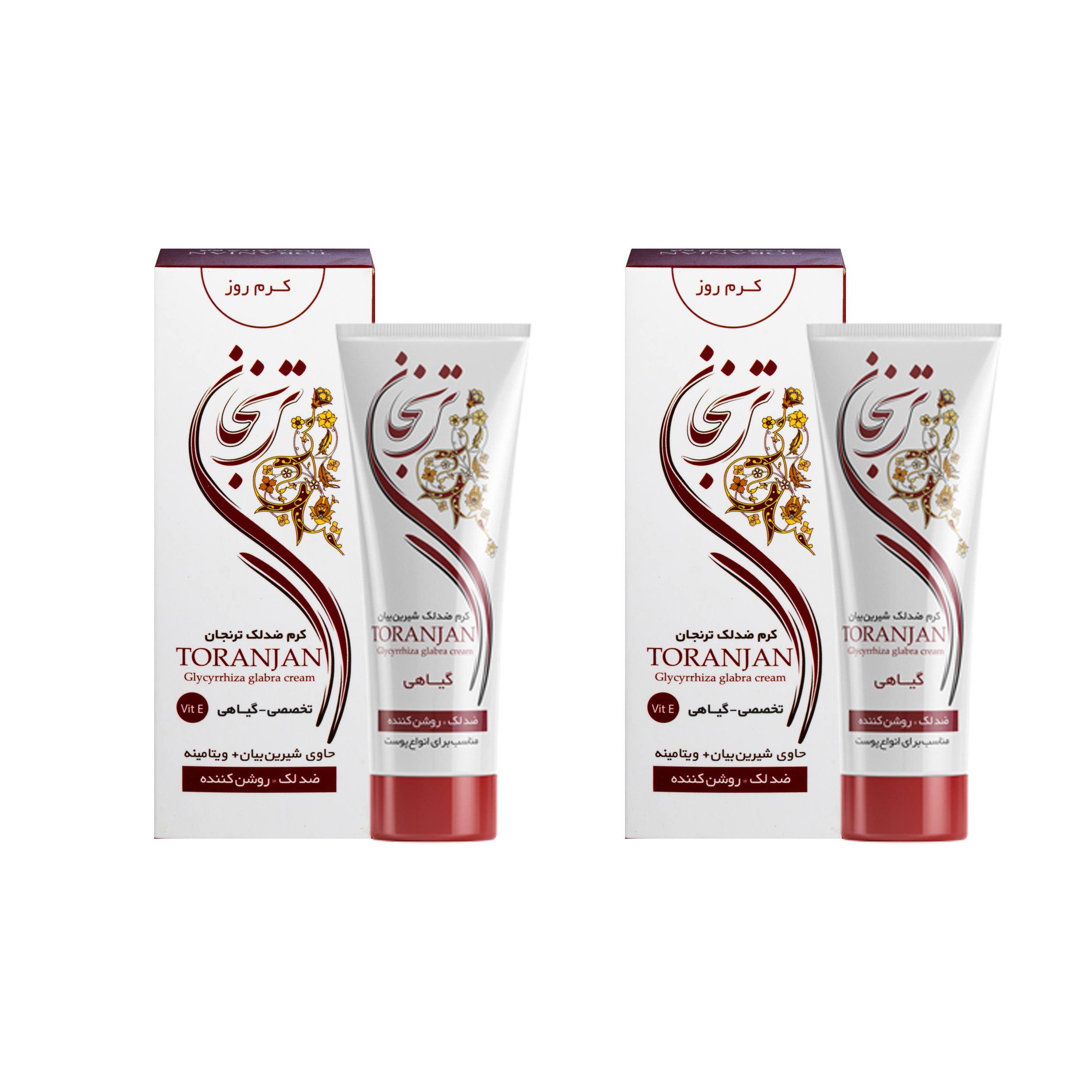 کرم ضد لک ترنجان مدل glycyrrhiza glabra حجم 50 میلی لیتر بسته 2 عددی