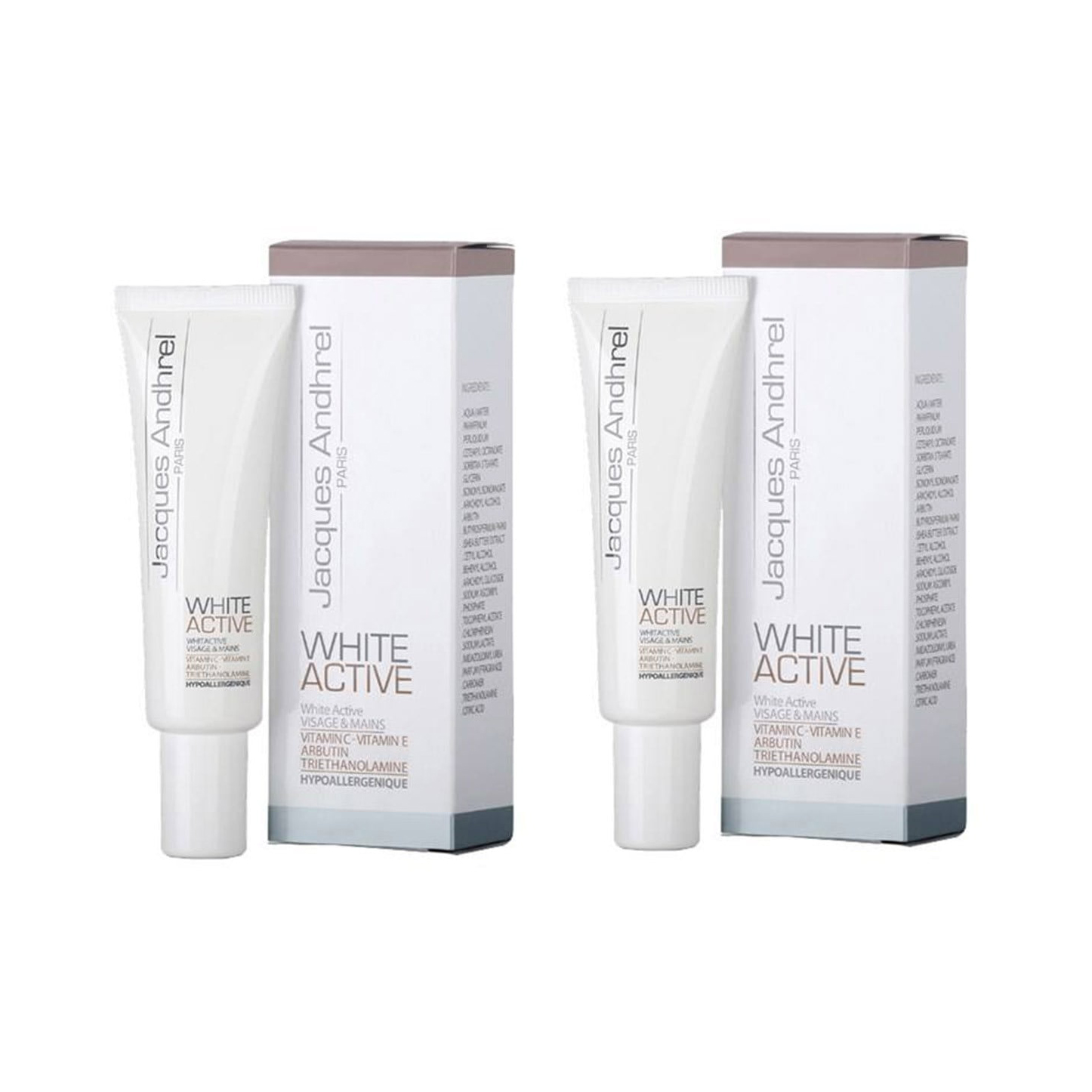 کرم ضد لک ژاک آندرل پاریس مدل white active حجم 30 میلی لیتر مجموعه 2 عددی