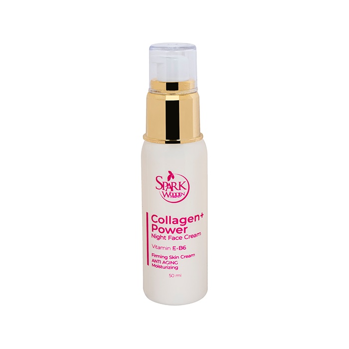 کرم ضد چروک اسپارک وودن مدل collagen power حجم 50 میلی لیتر