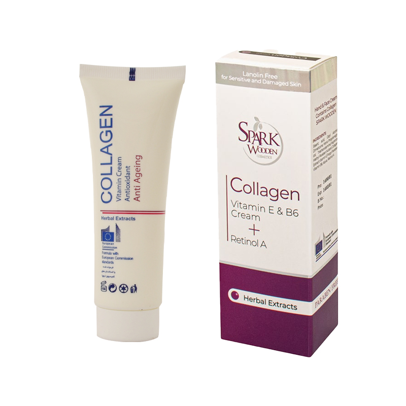 کرم ضد چروک اسپارک وودن مدل collagen حجم 75 میلی لیتر