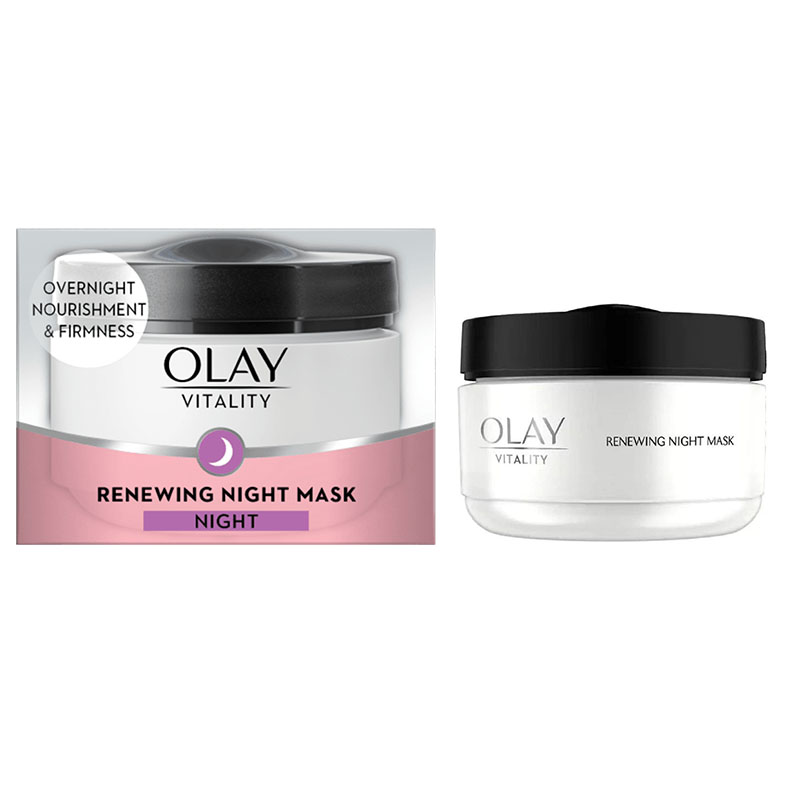 کرم ضد چروک اولای مدل vitality renewing night mask حجم 50 میلی لیتر