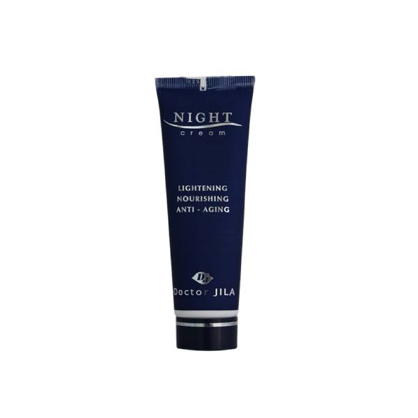 کرم ضد چروک شب دکتر ژیلا سری anti aging مدل lightening and nourishing حجم 50 میلی گرم