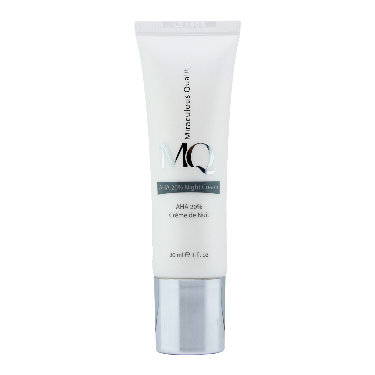 کرم لایه بردار ام کیو مدل aha 20درصد night cream حجم 30 میلی لیتر