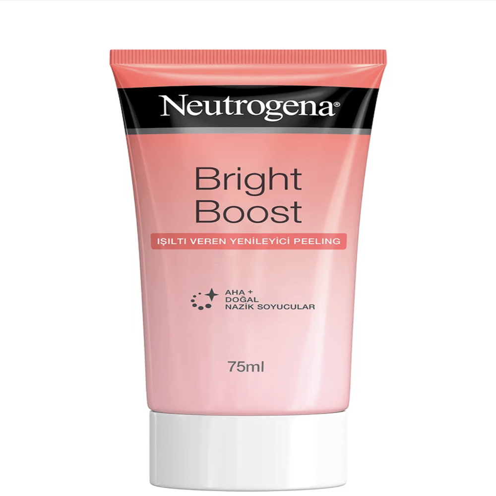 کرم لایه بردار و شاداب کننده صورت نوتروژینا مدل bright boost حجم 75 میلی لیتر