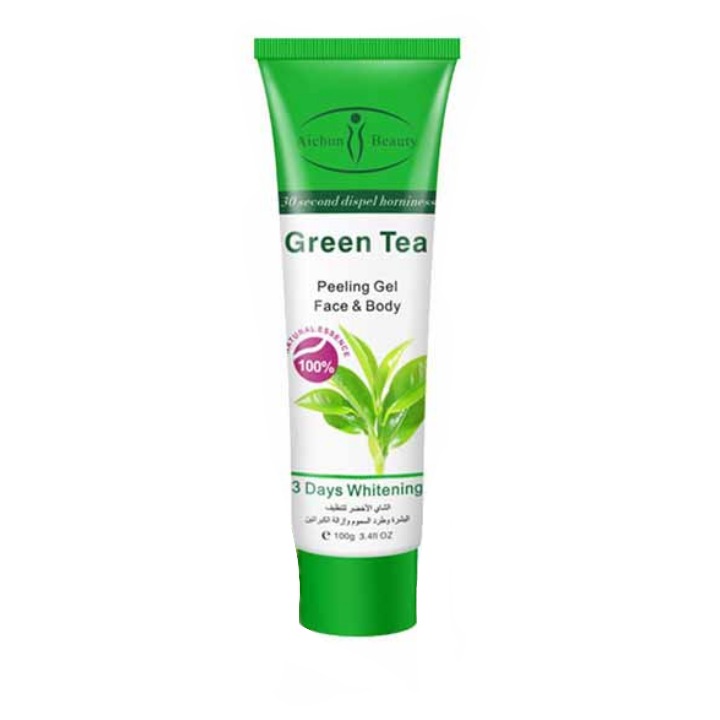 کرم لایه بردار پوست ایچون بیوتی مدل green tea حجم 100 میلی لیتر