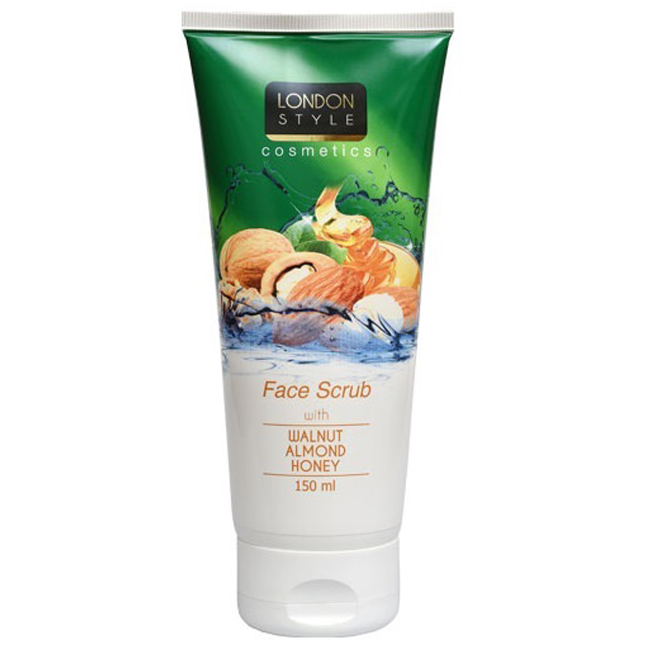 کرم لایه بردار پوست لندن استایل مدل walnut & honey حجم 150 میلی لیتر