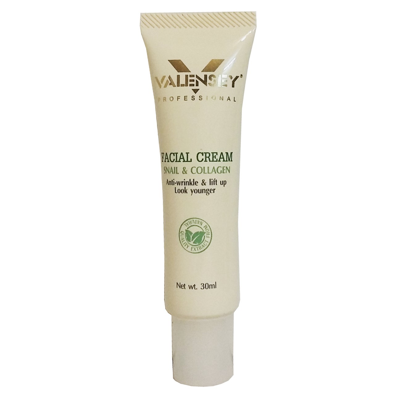 کرم لیفتینگ صورت والنسی مدل snail and collagen حجم 30 میلی لیتر