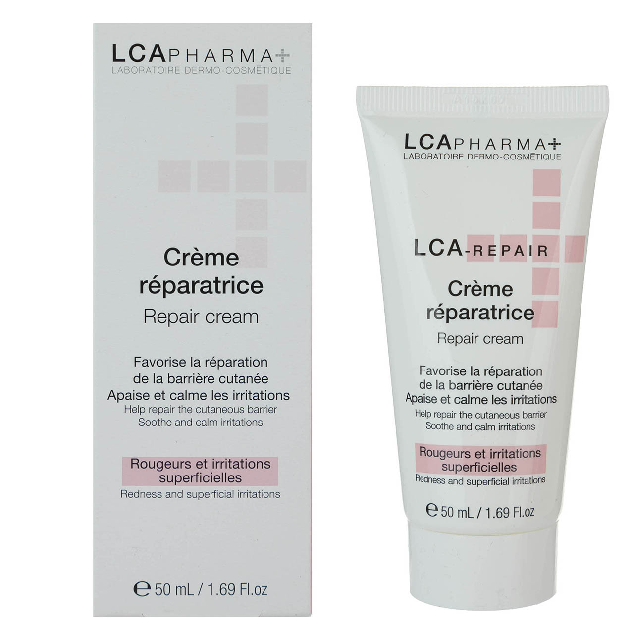 کرم مرطوب کننده ، ضد التهاب و ضد قرمزی پوست ال سی ای فارما مدل creme reparatice حجم 50 میلی لیتر
