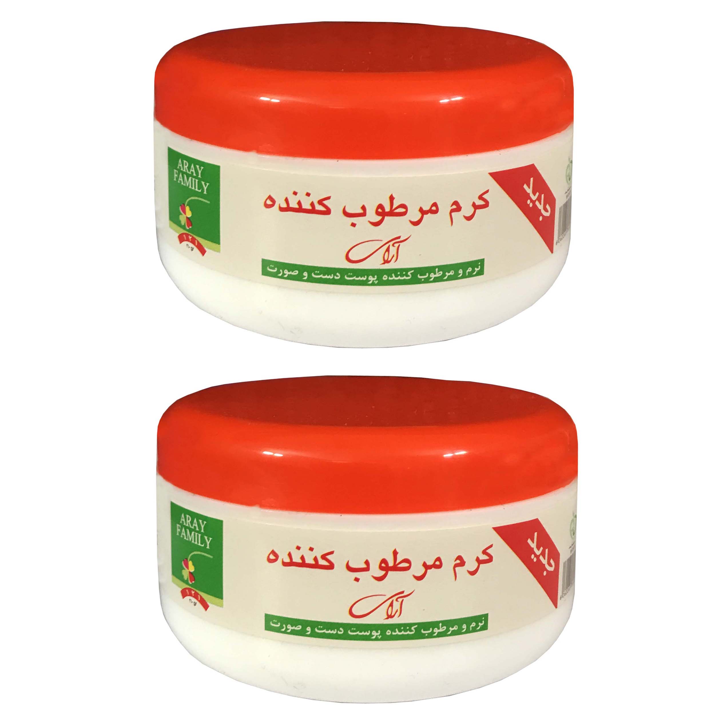 کرم مرطوب کننده آرای مدل 005 خانواده حجم 210 میلی لیتر مجموعه 2 عددی
