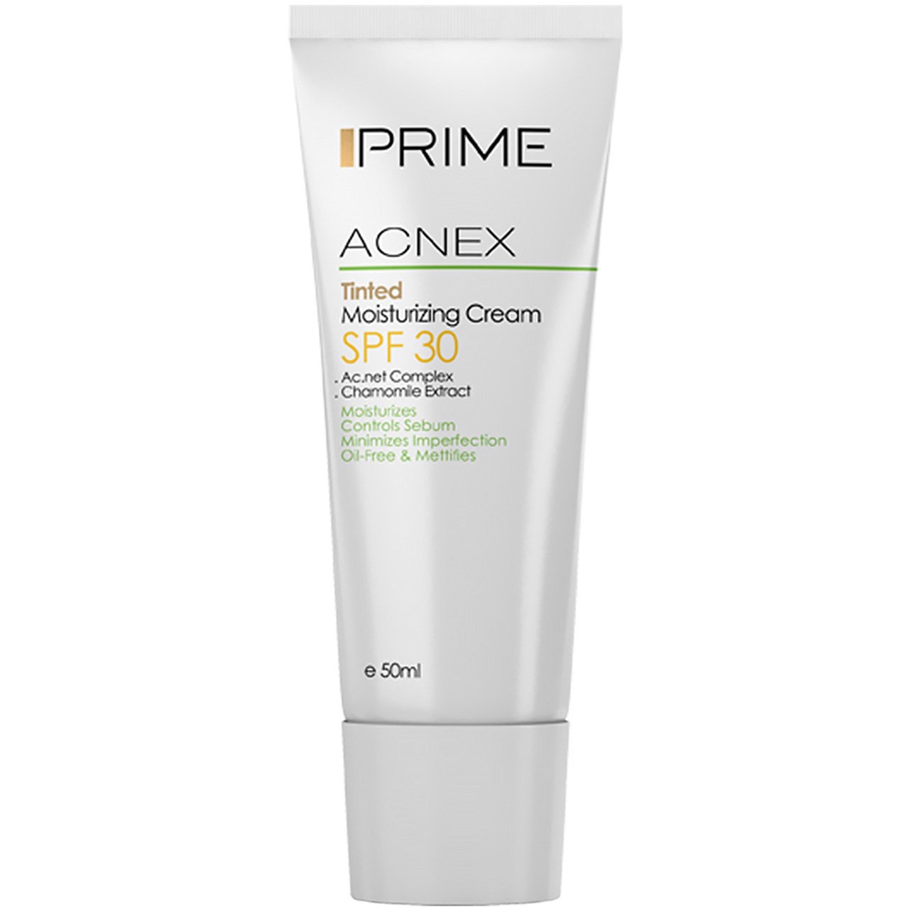 کرم مرطوب کننده رنگی پریم مدل acnex spf 30 حجم 500 میلی لیتر