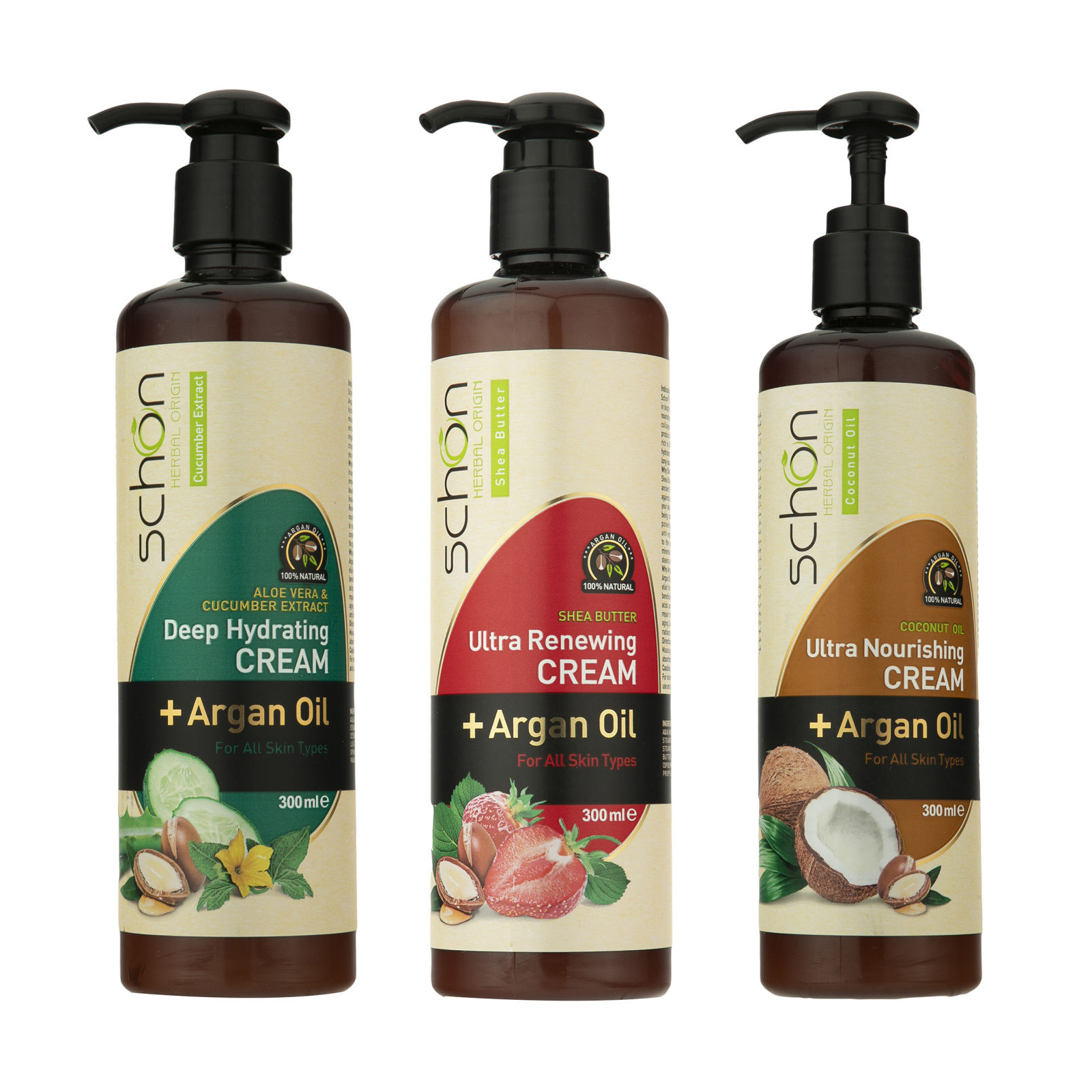 کرم مرطوب کننده شون مدل shea butter حجم 300 میلی لیتر مجموعه 3 عددی