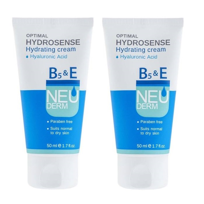کرم مرطوب کننده نئودرم مدل optimal hydrosense حجم 50 میلی لیتر بسته 2 عددی