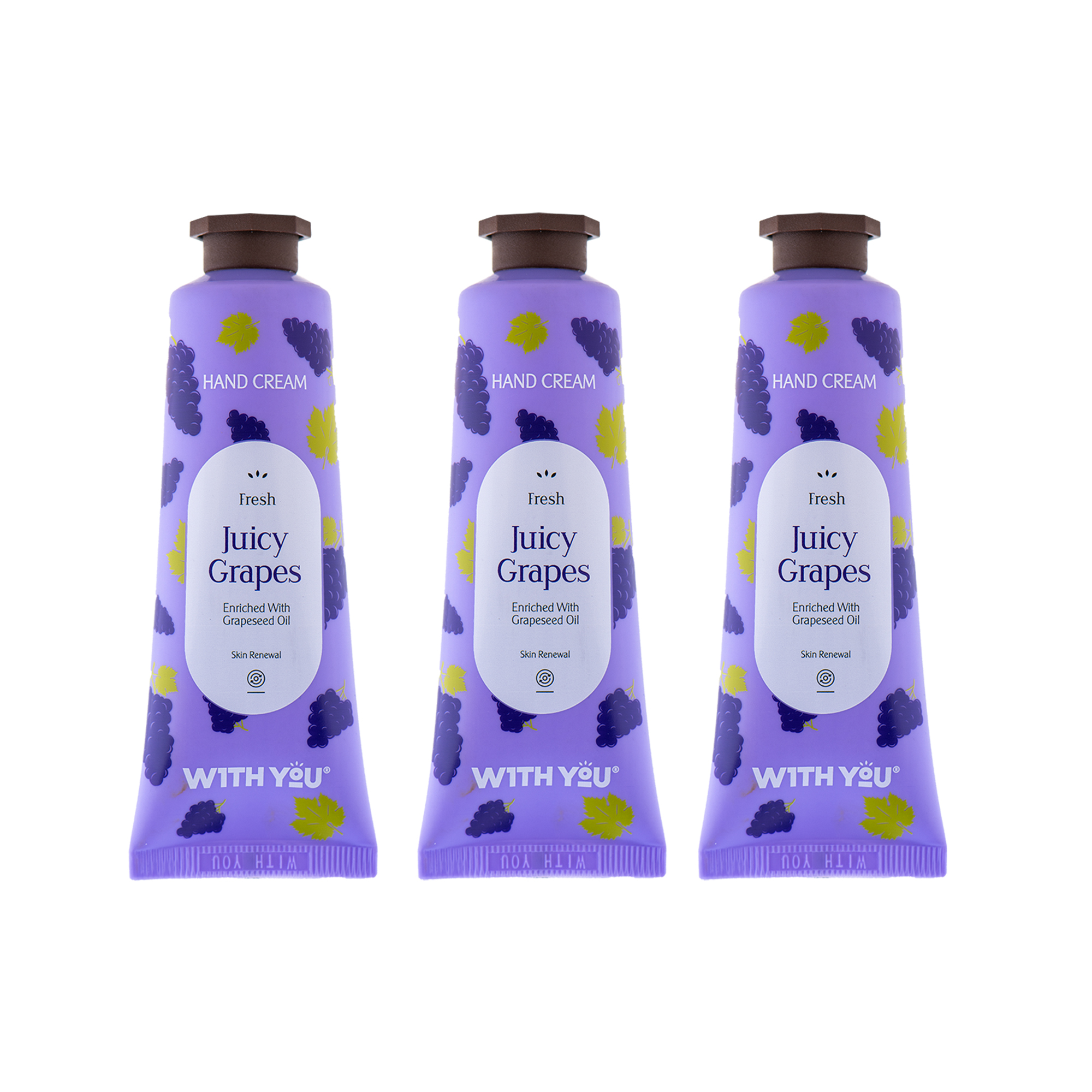 کرم مرطوب کننده ویت یو مدل juicy grapes حجم 50 میلی لیتر مجموعه 3 عددی