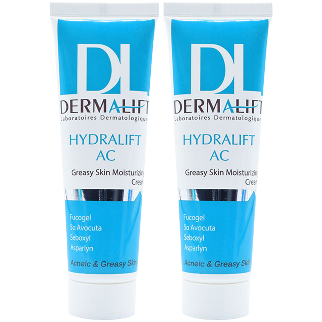 کرم مرطوب کننده پوست چرب درمالیفت مدل hydralift ac cream حجم 50 میلی لیتر بسته دو عددی