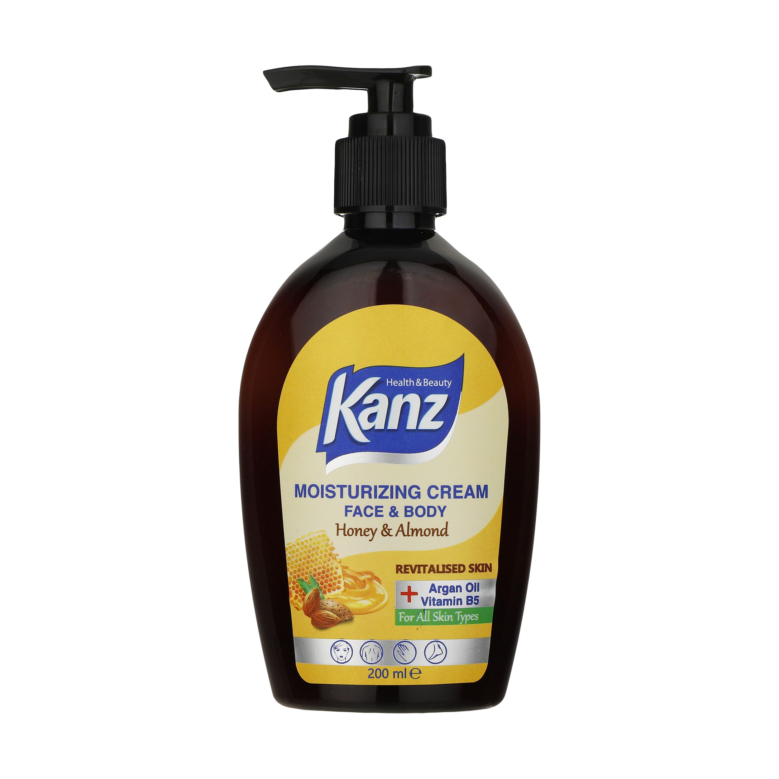کرم مرطوب کننده کنز مدل honey and almond حجم 200 میلی لیتر
